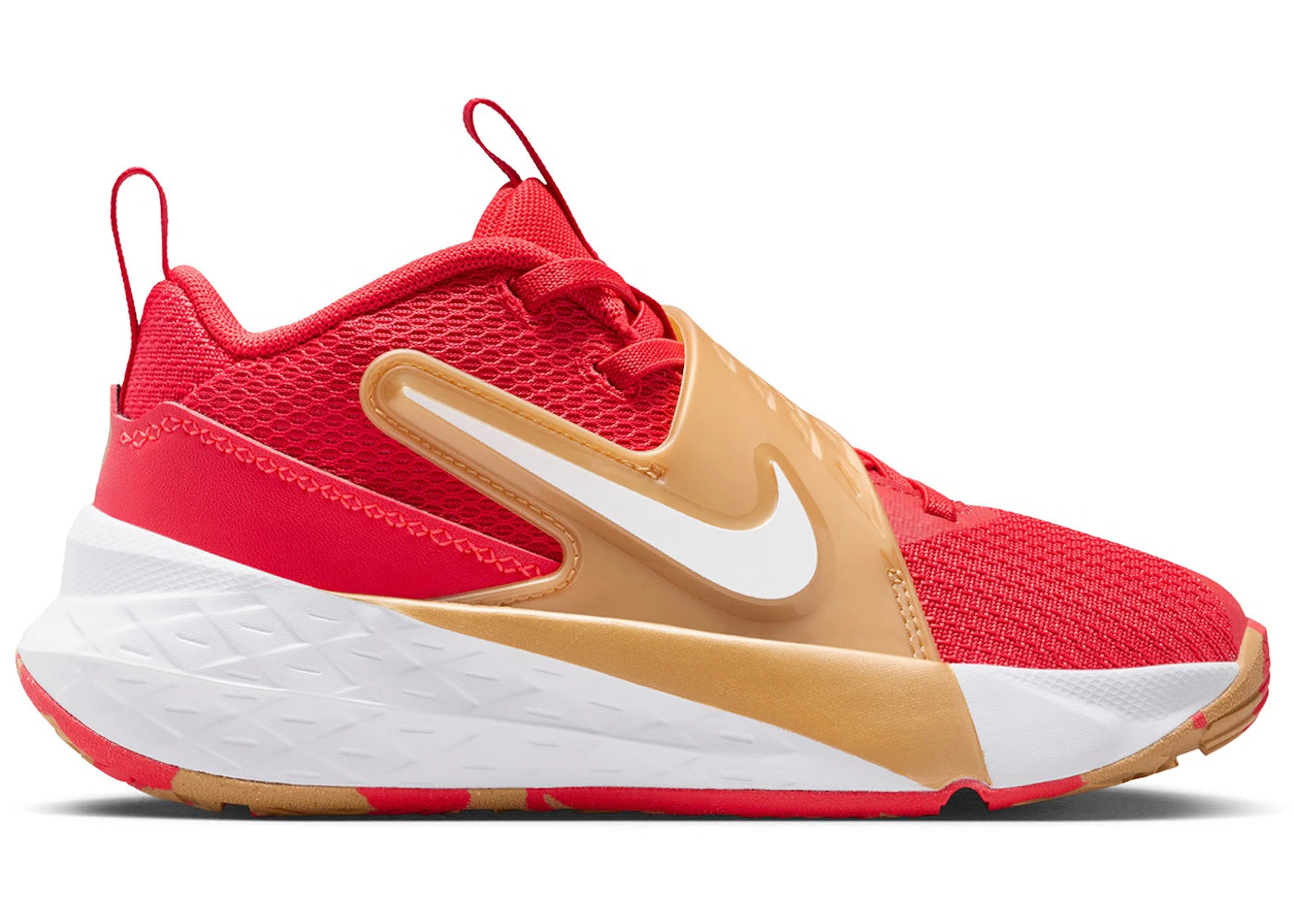 Nike Team Hustle D 12 Rouge Université Or Métallique