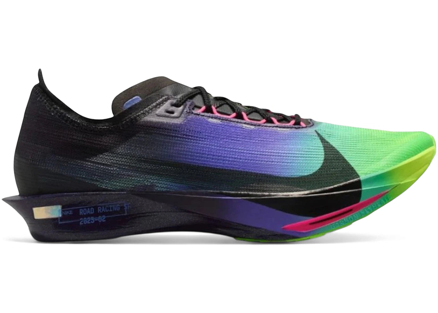 Nike ZoomX StreakFly 2 Glam Obsidian Foncé Vert Électrique