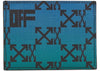 OFF-WHITE Monogram Allover Étui à cartes simple Bleu