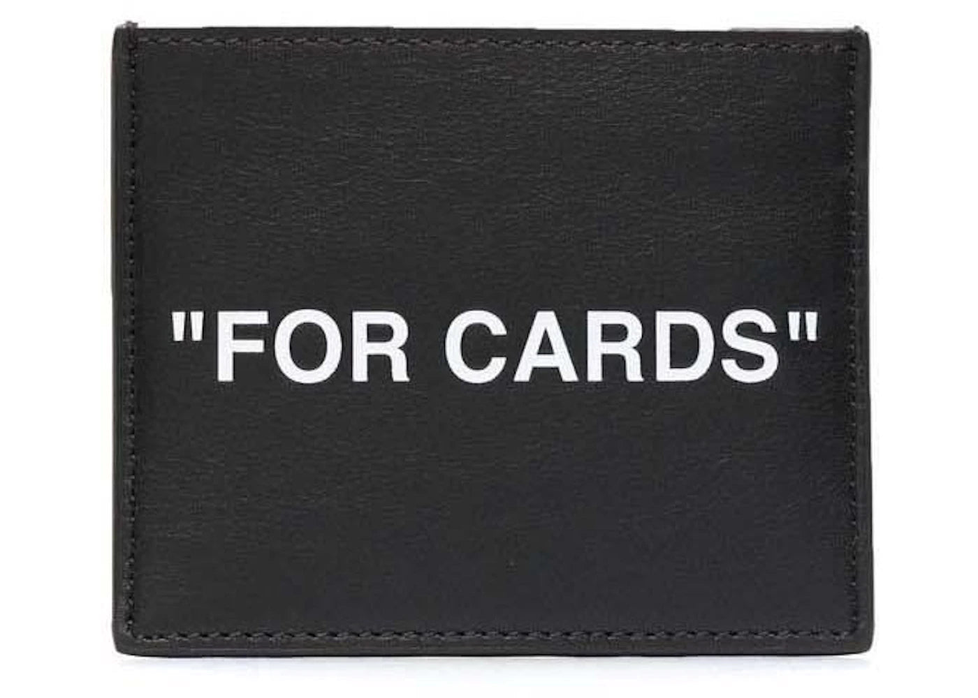 Schwarzer, cremefarbener InchFOR CARDS Inch Kartenhalter