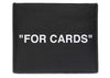 Schwarzer, cremefarbener InchFOR CARDS Inch Kartenhalter