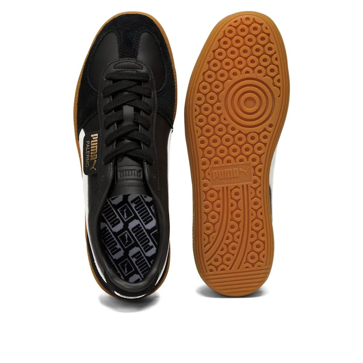 Puma Palermo Leather Black Feather Grey Gum