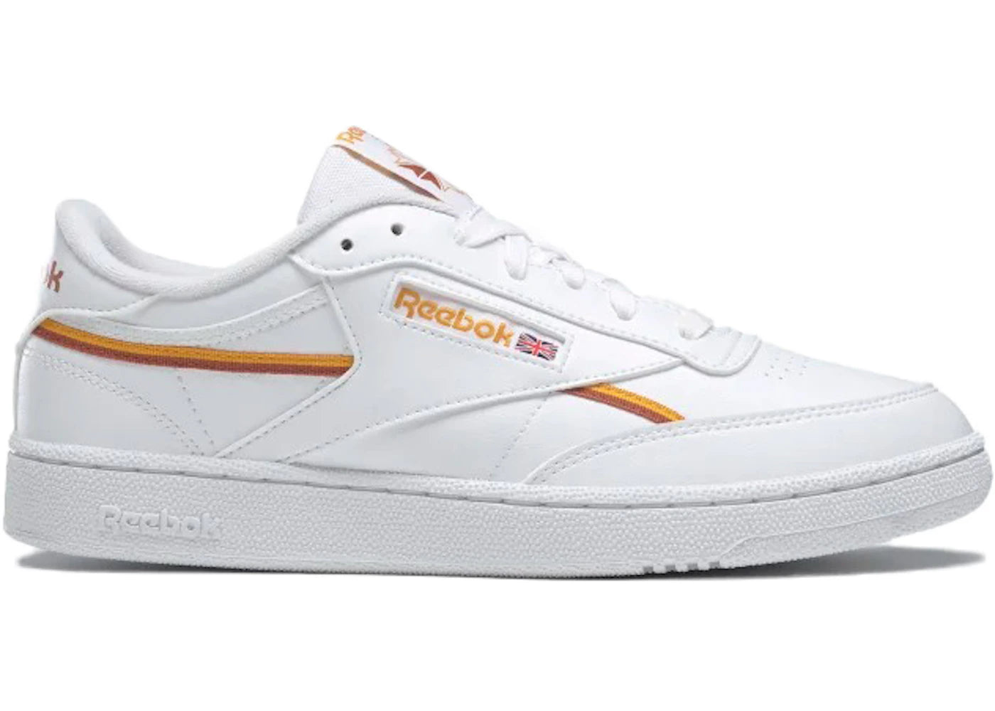 Reebok Club C 85 Vegan Weiß Collegiate Gold