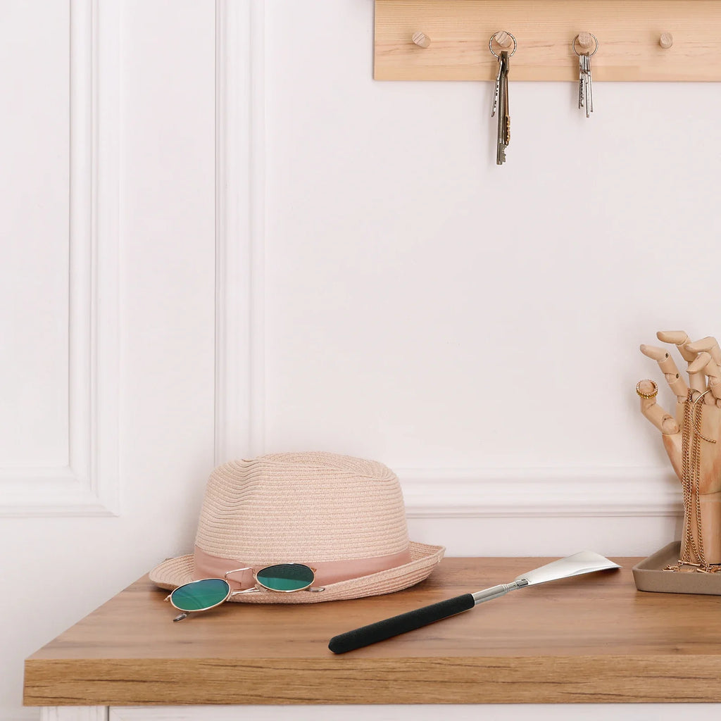 Verstellbarer Teleskop-Schuhlöffel von Mr. Sneakerseller – Komfortunterstützung mit langem Griff