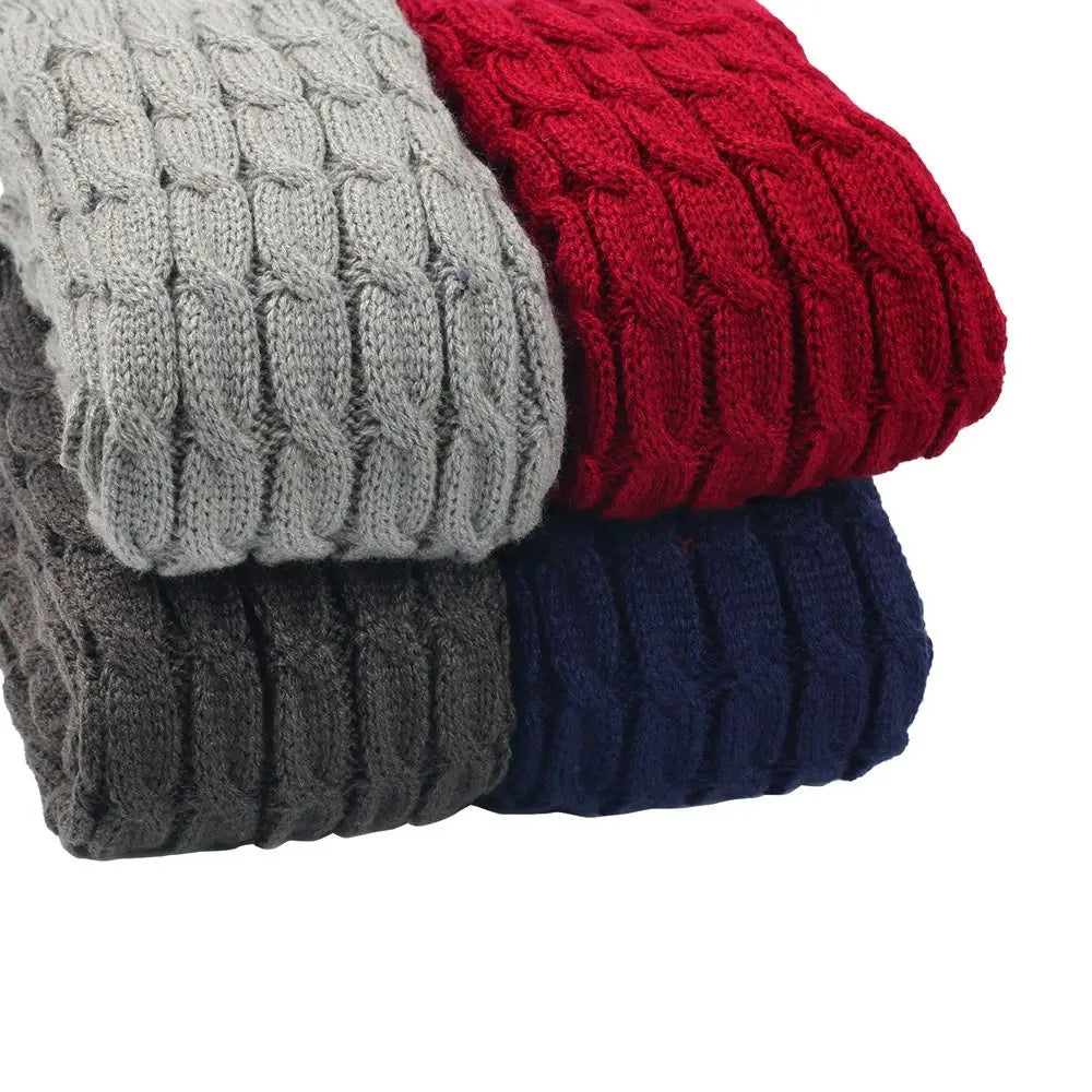 Gestrickte Beinwärmer mit Fleecefutter von Mr. Sneakerseller 