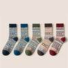 Winter Wool Socks by Mr. Sneakerseller – Thick Retro Warm Set (5 Pairs)