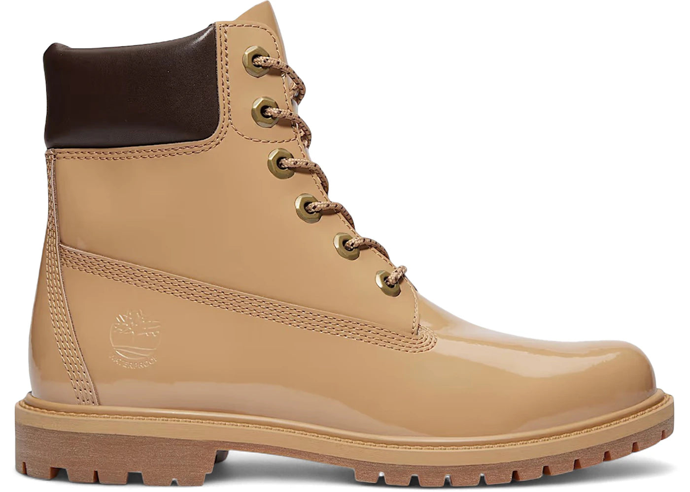 Timberland 6 Inch Premium Waterproof Boot Patent Light Brown