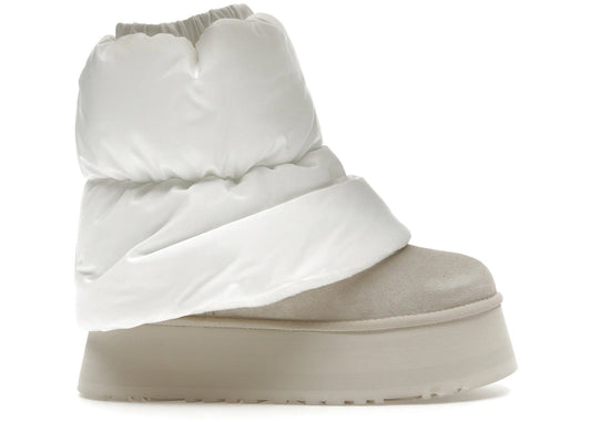 UGG Classic Mini Dipper Puffer Boot White Ceramic
