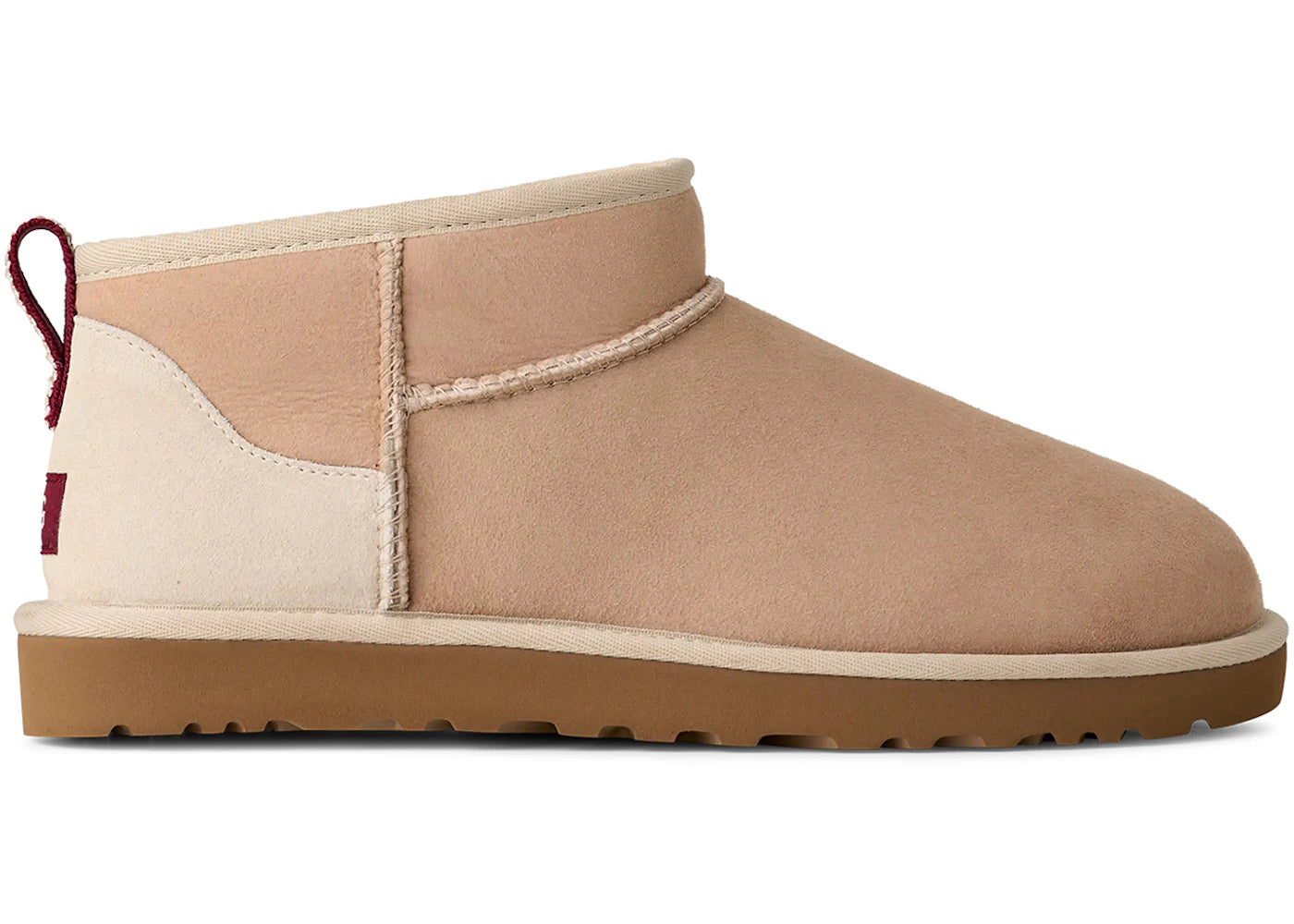 UGG Classic Ultra Mini Boot Driftwood Biking Red