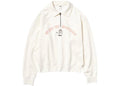 Uniqlo x POP MART „The Monsters“ Damen-Sweatshirt mit halbem Reißverschluss, Off-White