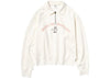 Uniqlo x POP MART „The Monsters“ Damen-Sweatshirt mit halbem Reißverschluss, Off-White