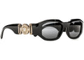 Versace Irregular Biggie Sunglasses Black/Black