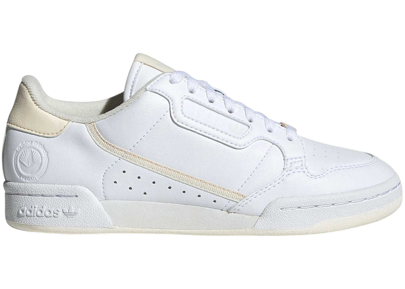 adidas Continental 80 Vegan Cloud White Ecru Tint Off White