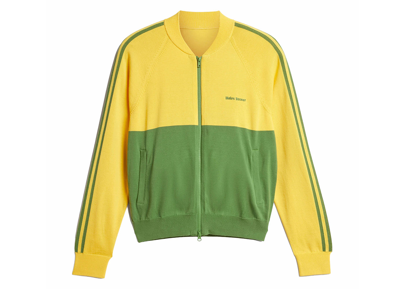 adidas x Wales Bonner Nylon Knit Track Top Bold Gold/Crew Green