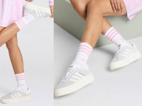 adidas Gazelle Bold Gris Blanc