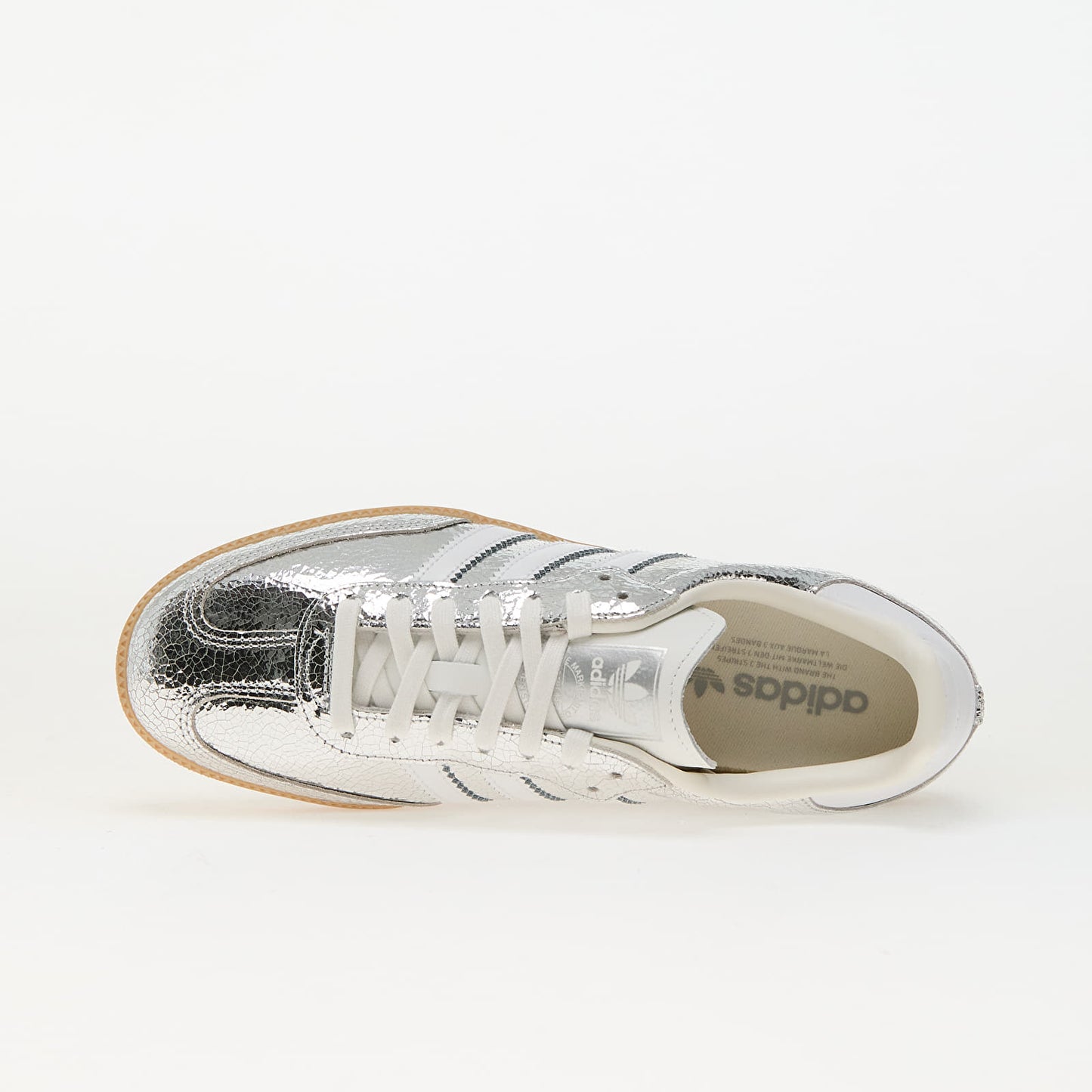 adidas Samba OG Silver Metallic Cracked Leather