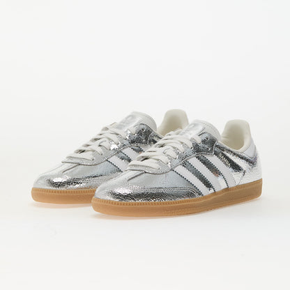 adidas Samba OG Silver Metallic Cracked Leather