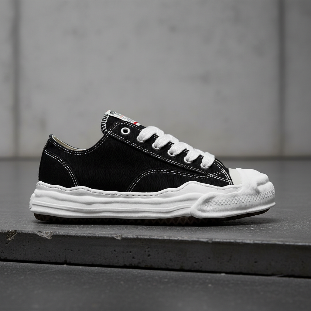 Maison Mihara Yasuhiro Hank OG Sole Canvas Low Black