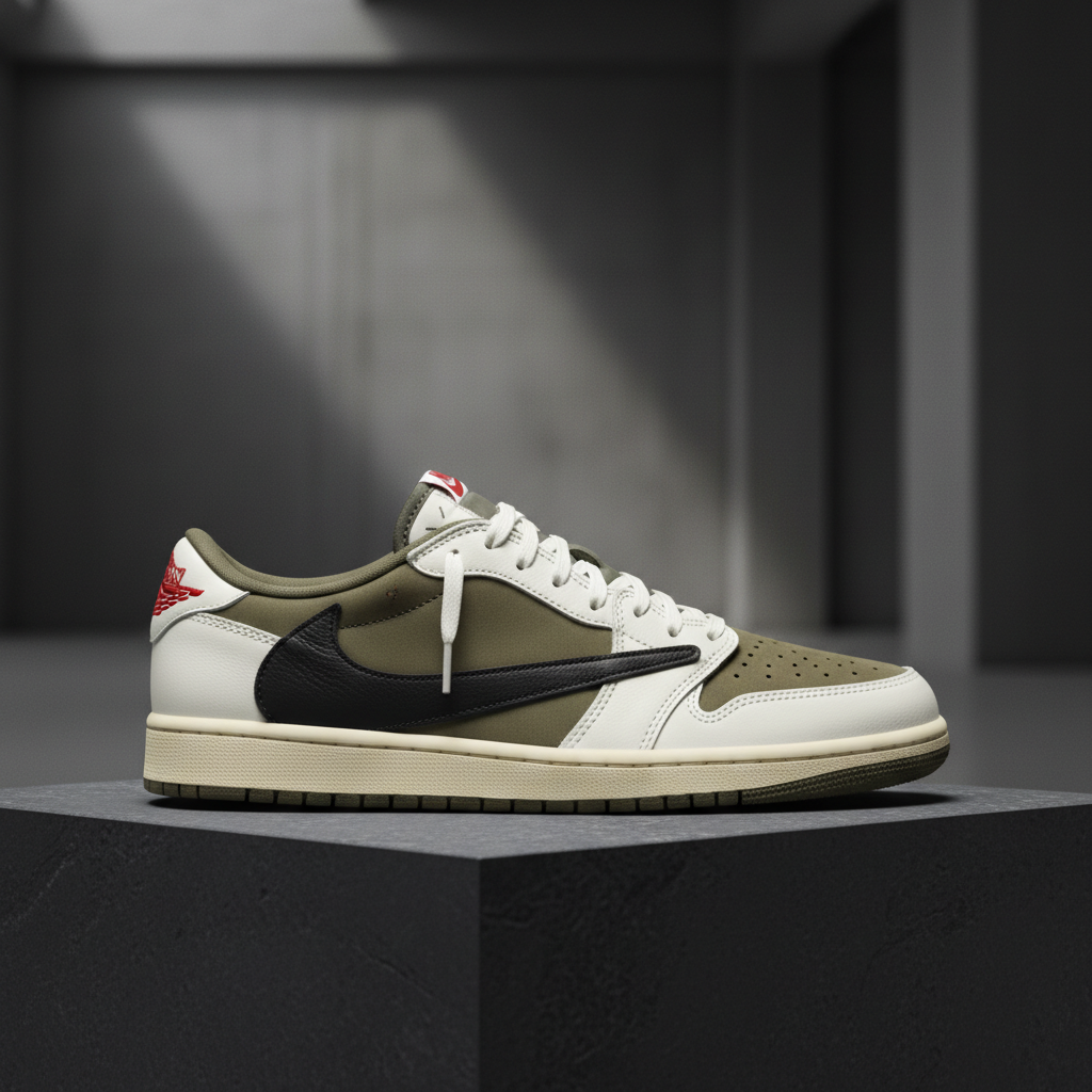 Air Jordan 1 Retro Low OG SP Travis Scott Reverse Olive