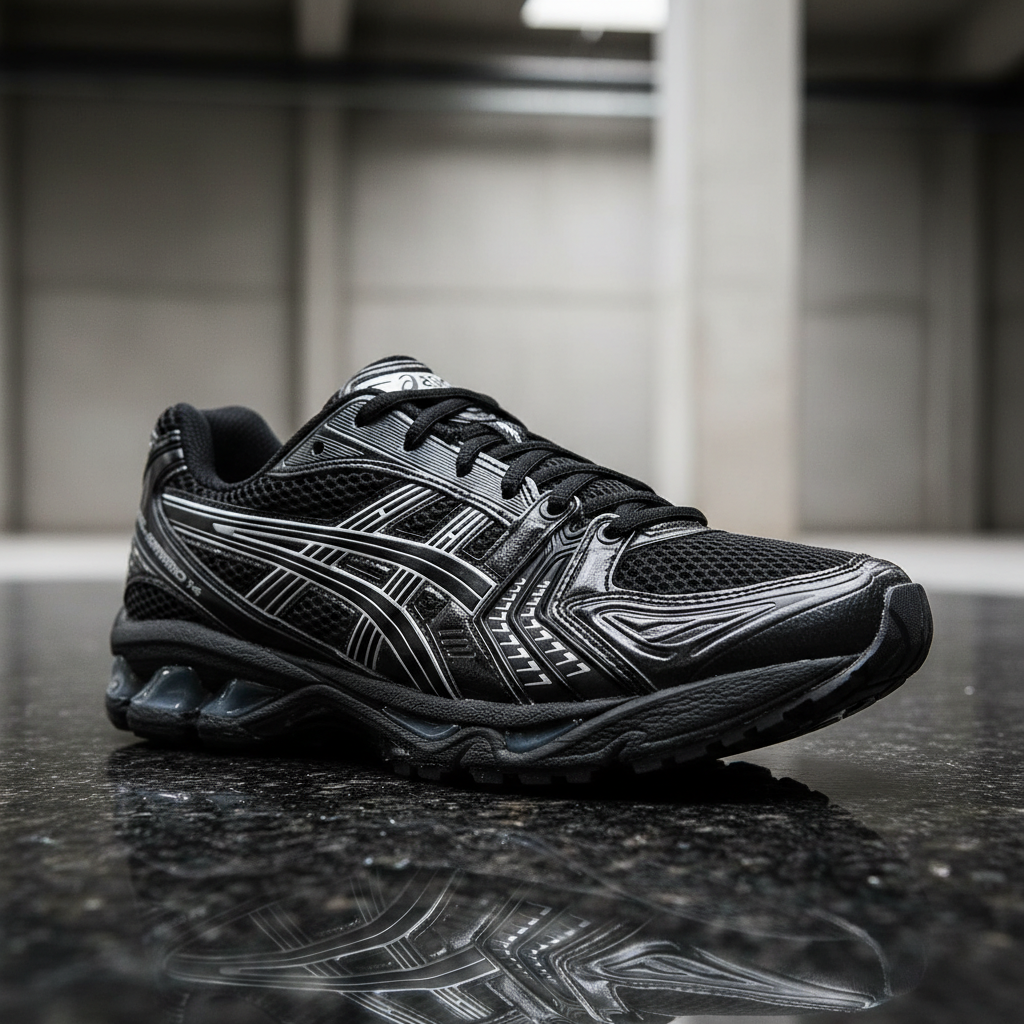 Asics Gel-Kayano 14 Black Pure Silver