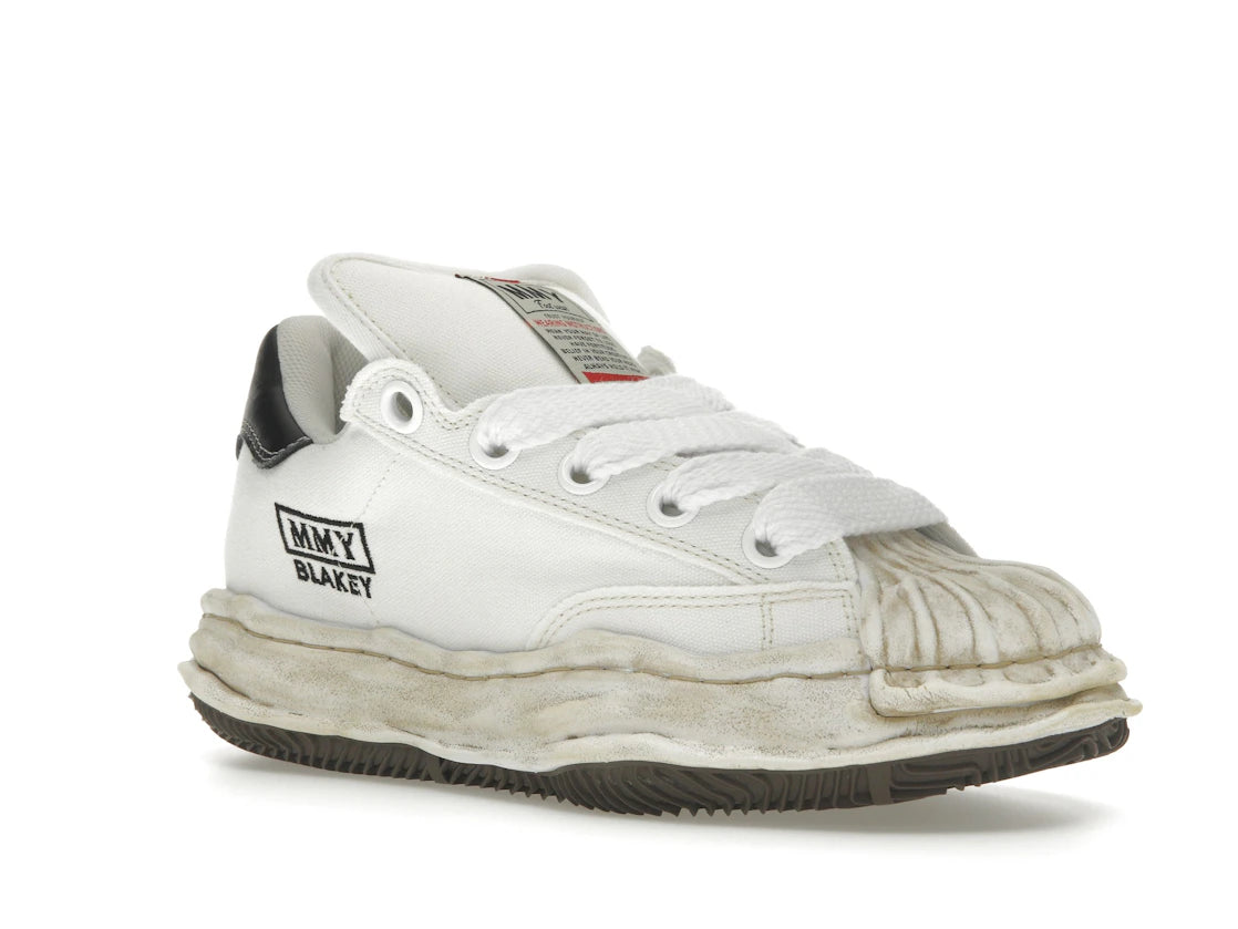 Maison Mihara Yasuhiro Blakey Puffer OG Sole Canvas Low Distressed Midsole White Black