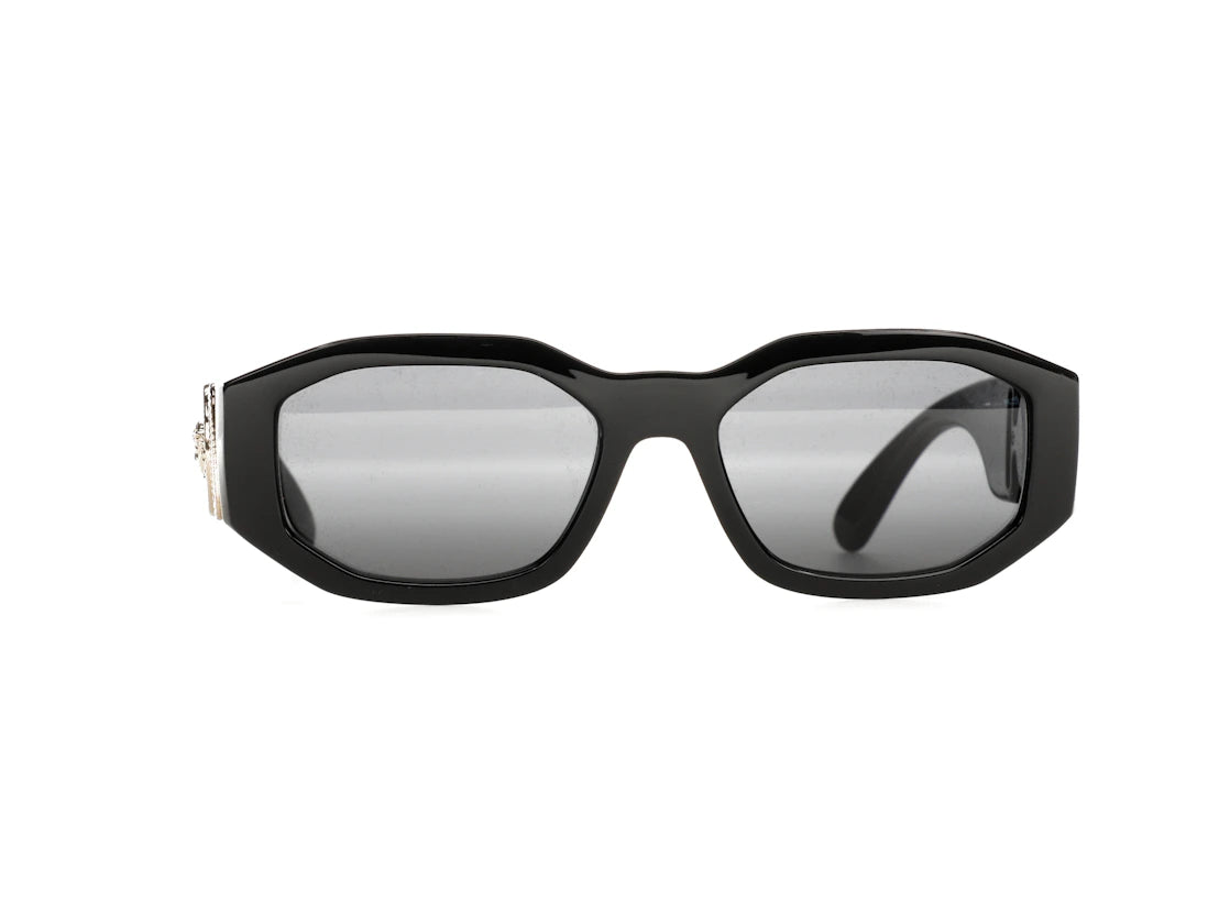 Versace Irregular Biggie Sunglasses Black/Black