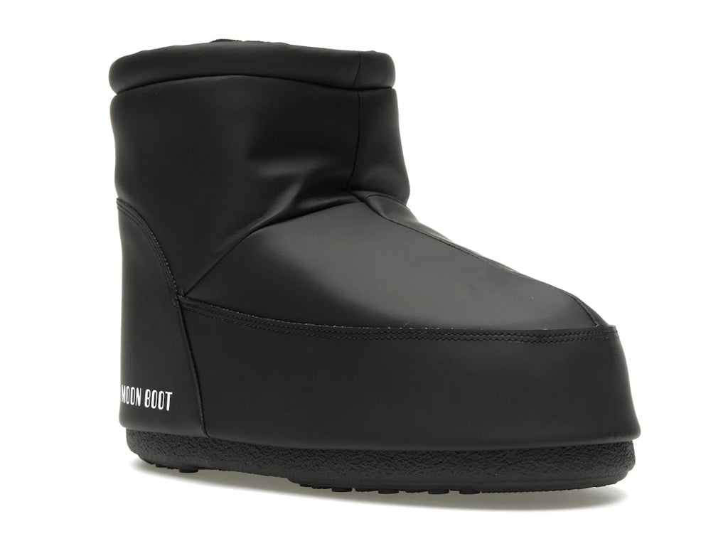 Moon Boot No Lace Rubber Boot Black