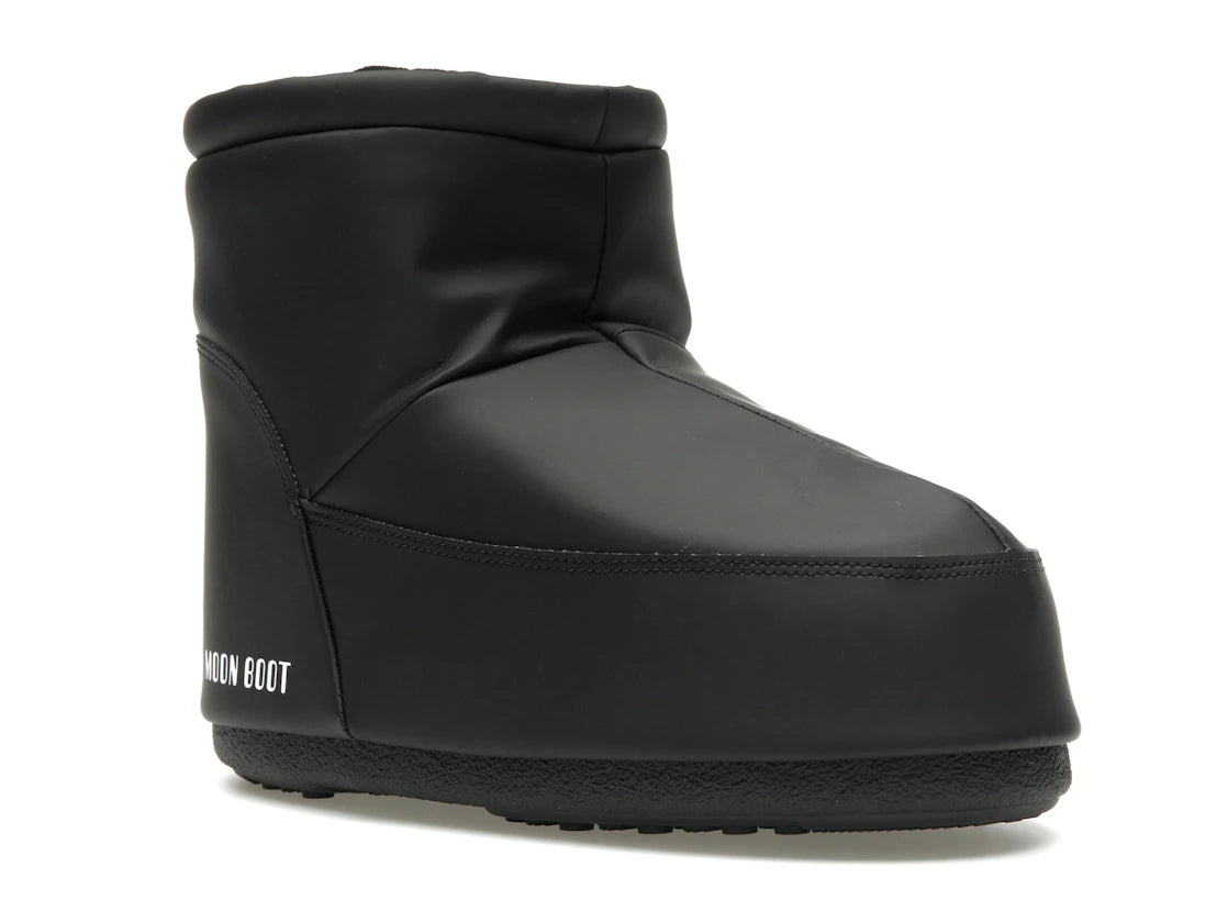Moon Boot No Lace Rubber Boot Black