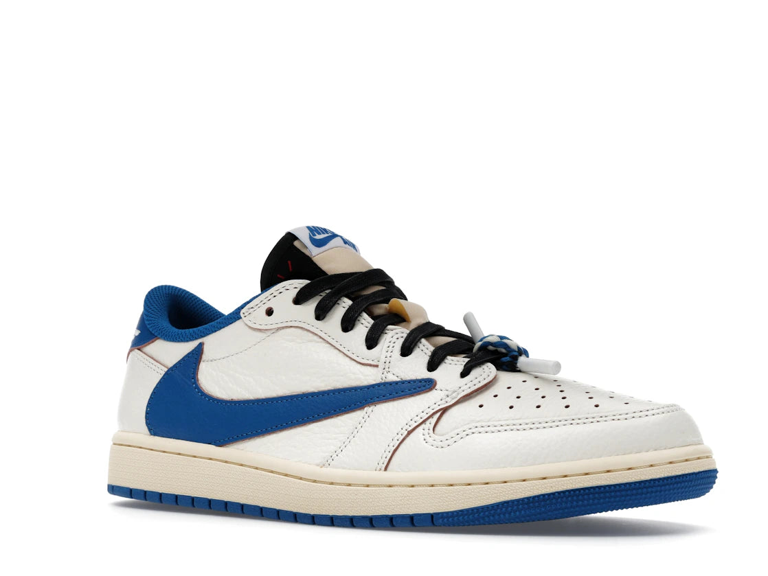 Jordan 1 Retro Low OG SP Fragment x Travis Scott Sail Military Blue