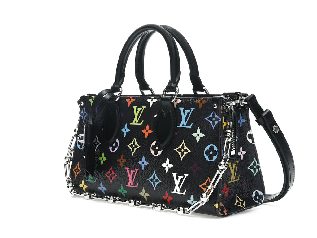 Louis Vuitton x Takashi Murakami OnTheGo East West Chaîne Noir Multicolore