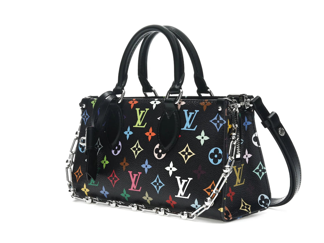 Louis Vuitton x Takashi Murakami OnTheGo East West Chaîne Noir Multicolore