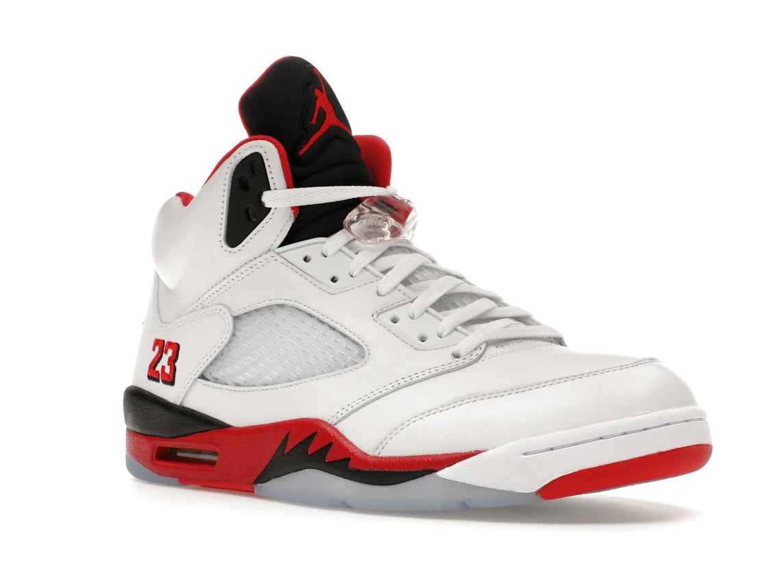 Jordan 5 Retro Fire Red Black Tongue