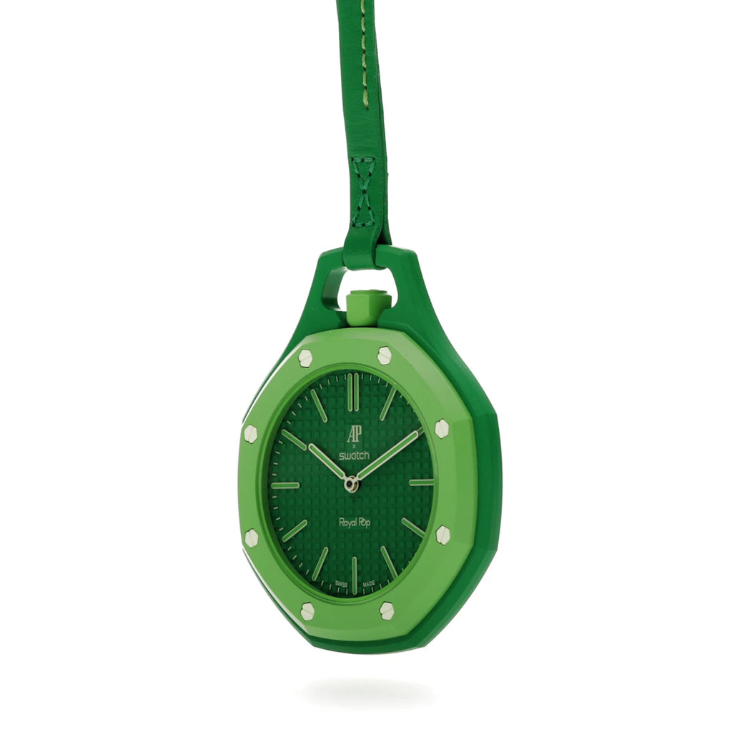 Swatch x Audemars Piguet AP Bioceramic Royal Pop Green Eight SSX03G100N - alternate angle 2