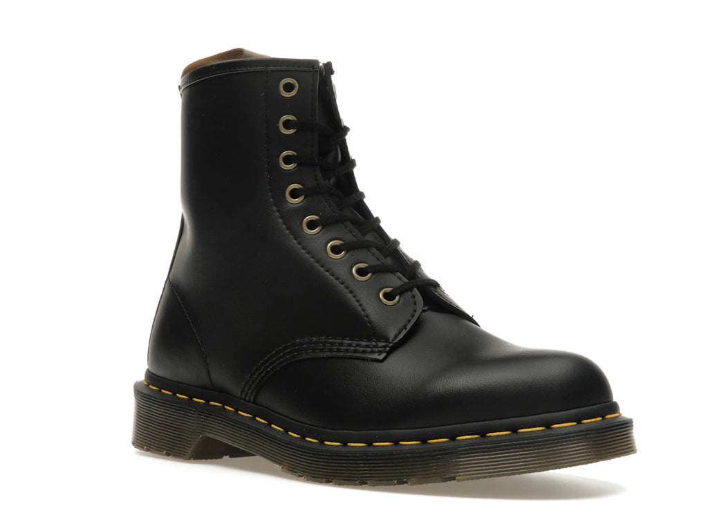 Bottes à lacets en cuir végétalien Dr. Martens 1460 Felix noires