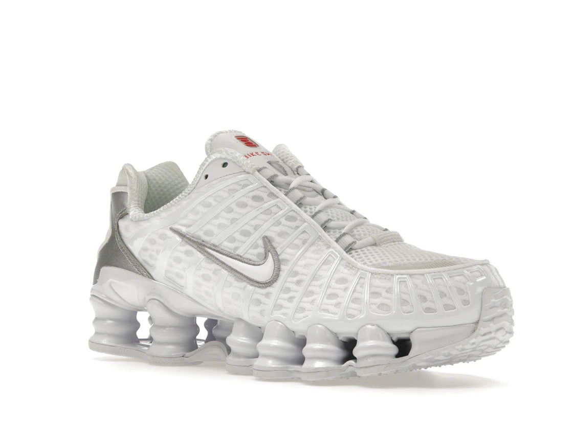 Nike Shox TL White Metallic Silver Max Orange