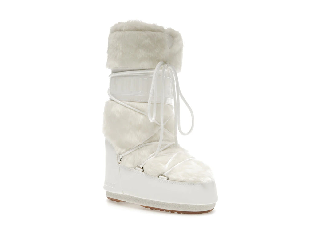 Moon Boot Icon Faux-Fur Boot White