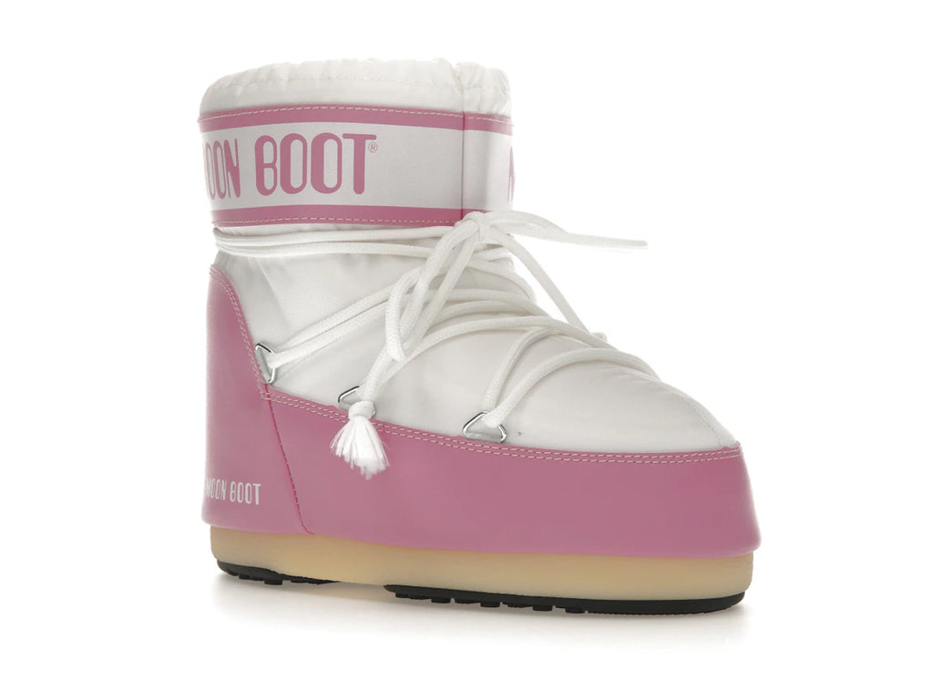 Moon Boot Icon Nylon Low Boot Pink White