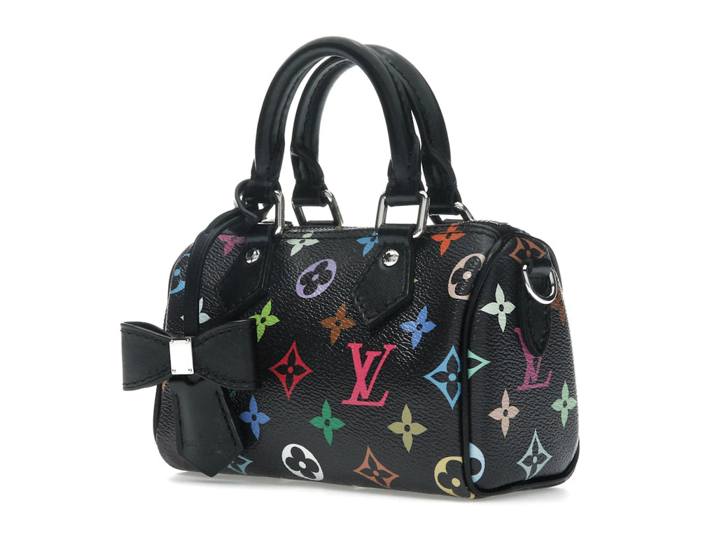 Louis Vuitton x Takashi Murakami Nano Speedy Black Multicolored