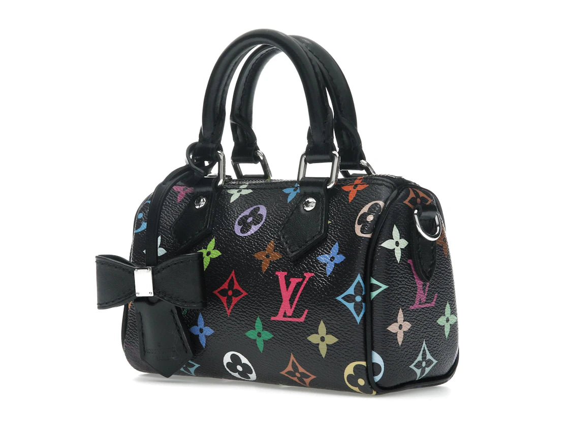 Louis Vuitton x Takashi Murakami Nano Speedy Black Multicolored