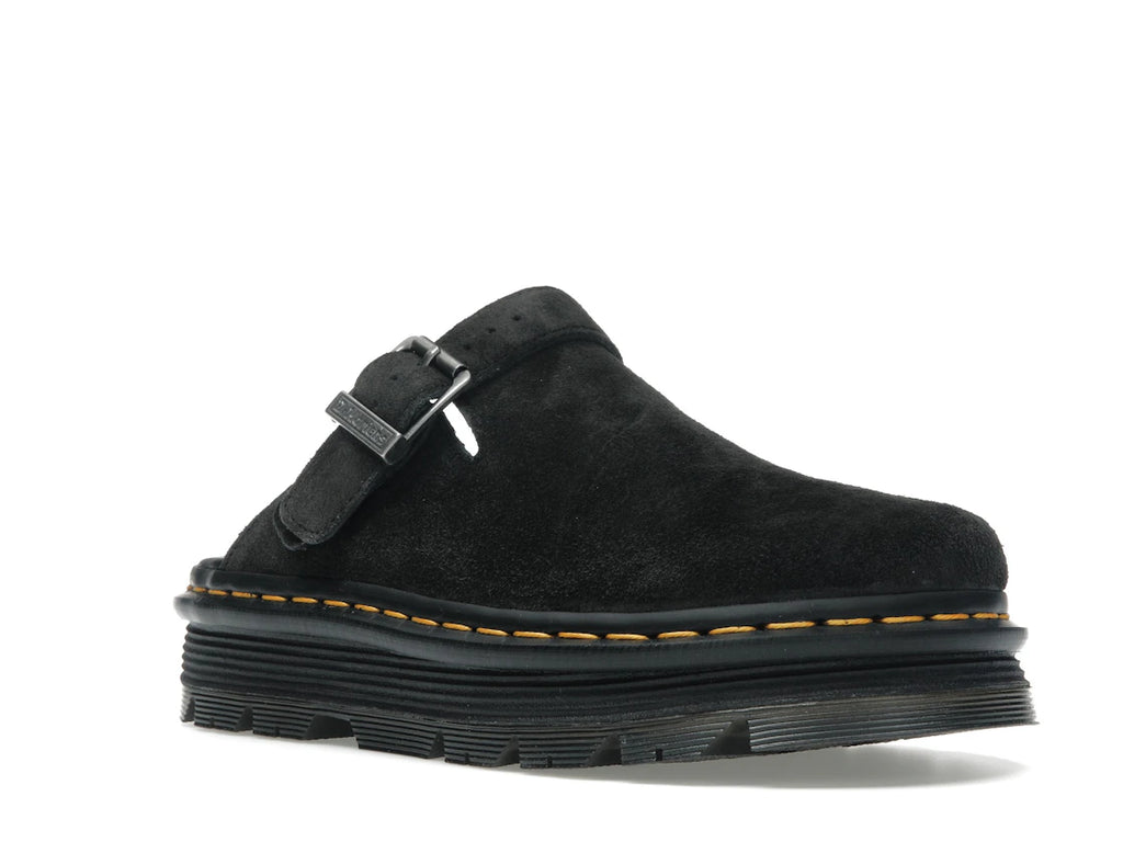 Dr. Martens Zebzag Suede Slingback Mule à plateforme Noir