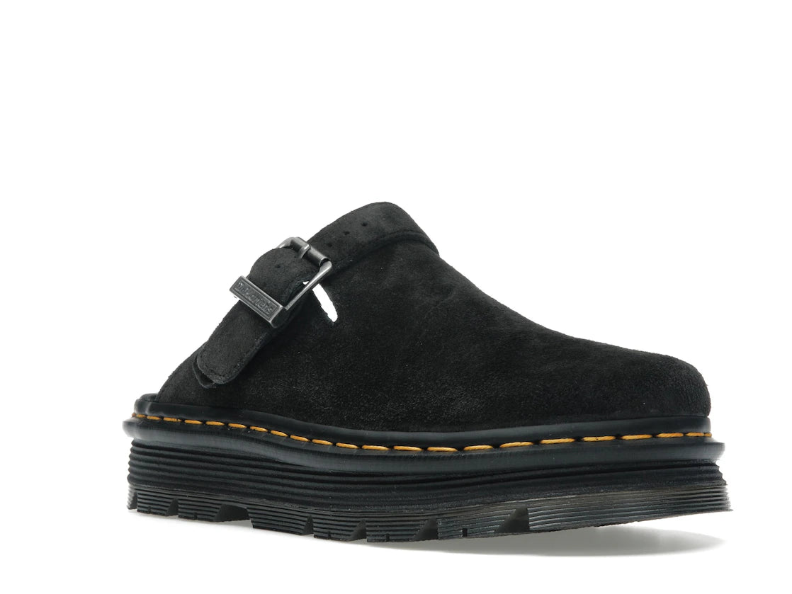 Dr. Martens Zebzag Suede Slingback Platform Mule Black