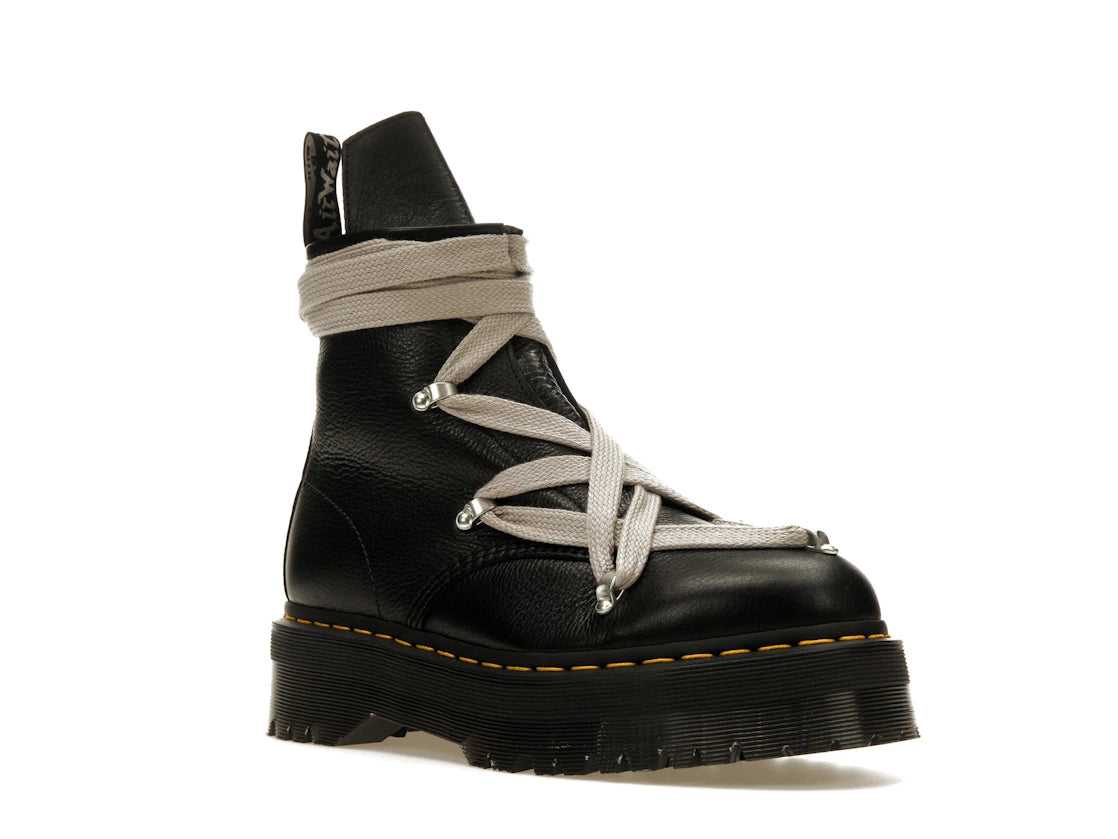 Dr. Martens 1460 Quad Leather Sole Pentagram Wrap Lace Boot Rick Owens Noir