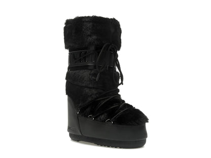 Moon Boot Icon Faux-Fur Boot Black
