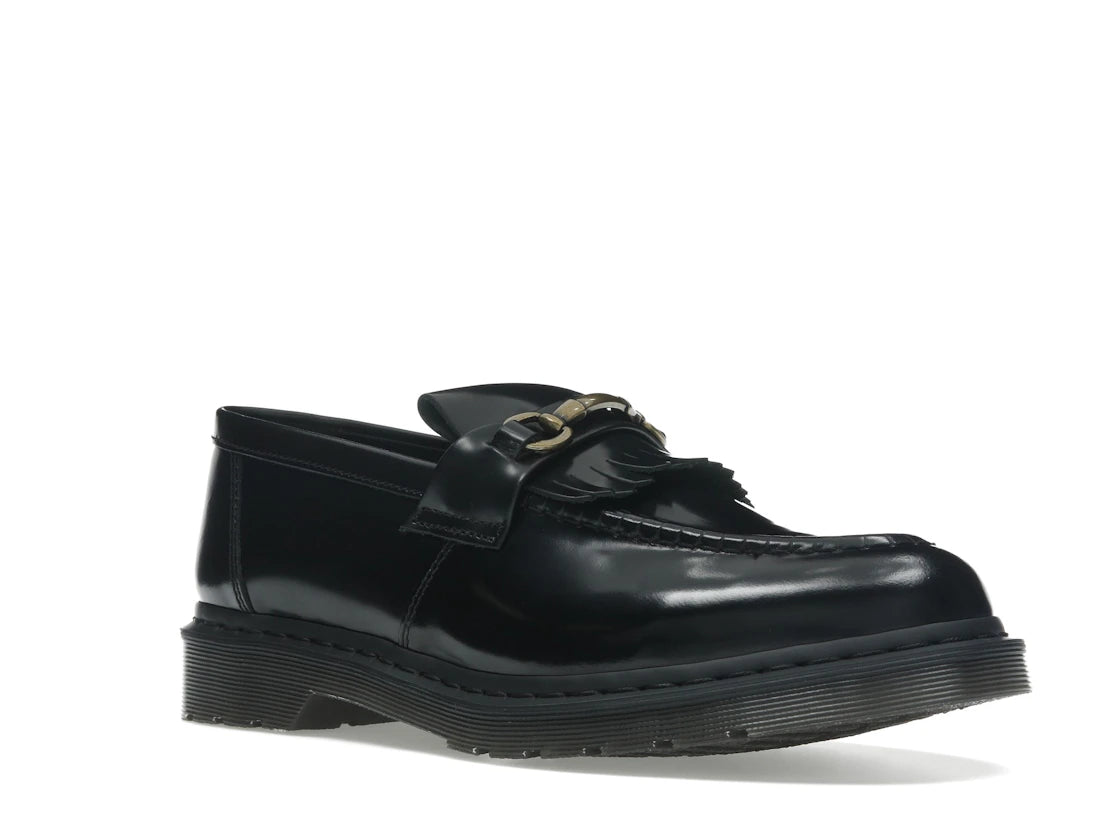 Mocassins Dr. Martens Adrian Snaffle en cuir lisse et pampilles Noir
