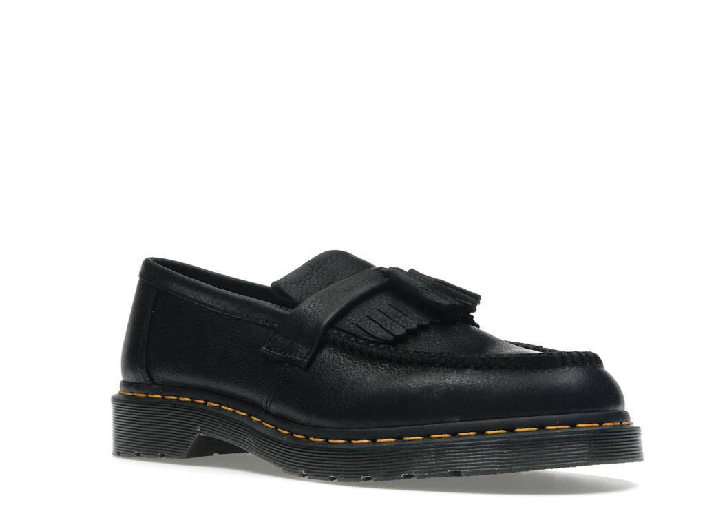 Dr. Martens Adrian Yellow Stitch Ambassador Leder-Loafer Schwarz