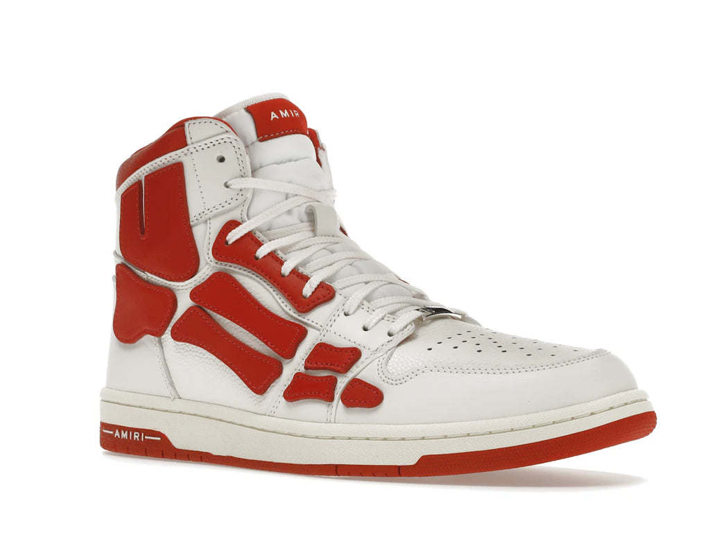 AMIRI Skel Panelled High Top Blanc Rouge