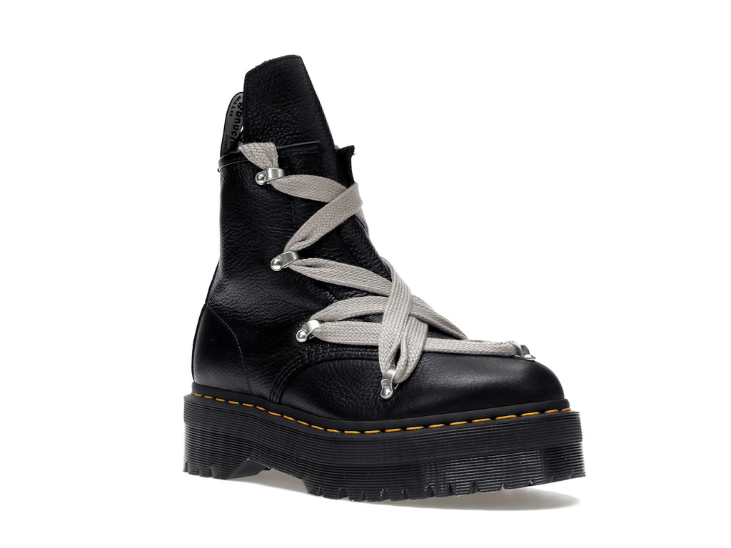 Dr. Martens 1460 Quad Leather Sole Pentagram Jumbo Lace Boot Rick Owens Black
