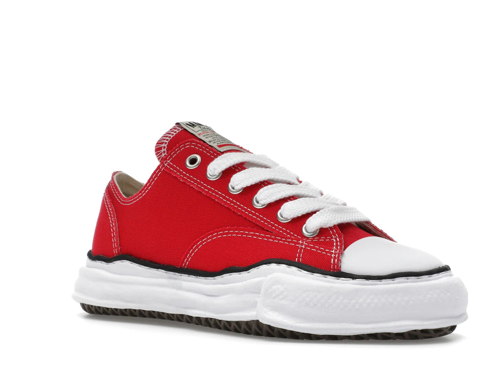 Maison Mihara Yasuhiro Peterson OG Sole Toile Basse Rouge