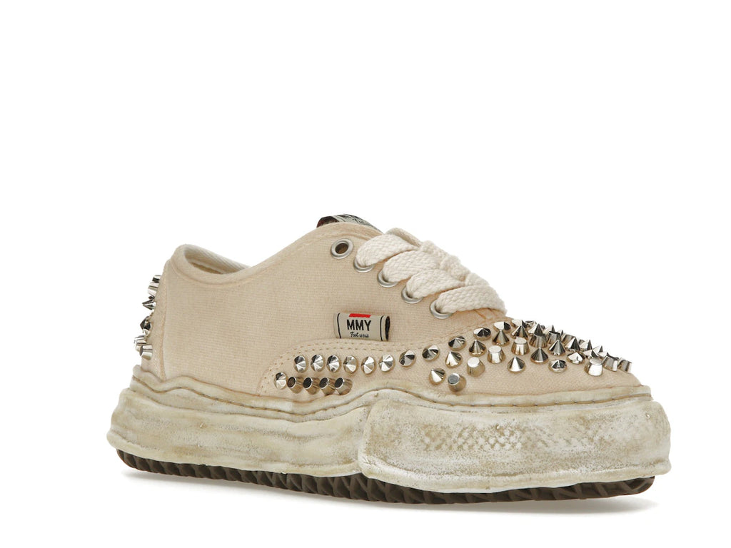 Maison Mihara Yasuhiro Baker OG Sole Studded Canvas Low Weiß