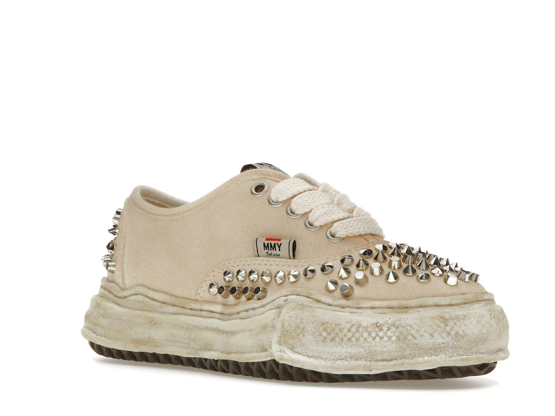 Maison Mihara Yasuhiro Baker OG Sole Studded Canvas Low Weiß